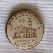 Back to Port Melbourne - Kymkhana Badge - Wrong Date