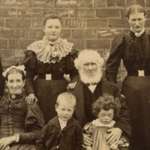 11 May Family History - Sepia family portrait