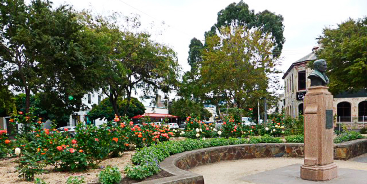 George Samuel Walter Memorial Garden after refurbishment, 29 March 2016.