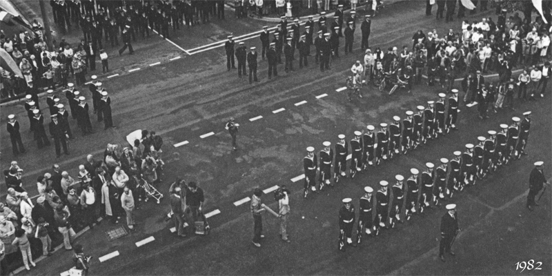 The Freedom of Entry to the City of Port Melbourne Navy Parade in Bay Street, 1982. Courtesy of Perc White.